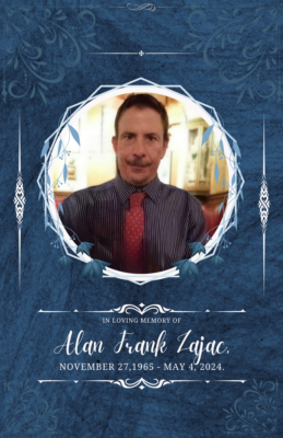Alan Frank Zajac, age 58